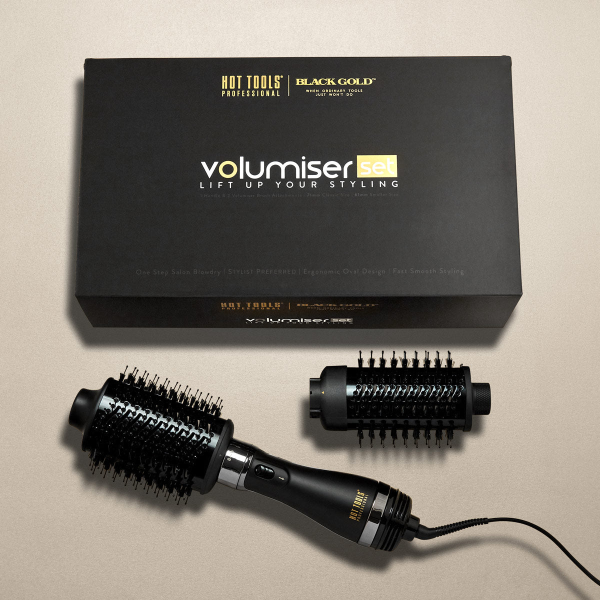Hot Tools Volumiser Set Black Gold