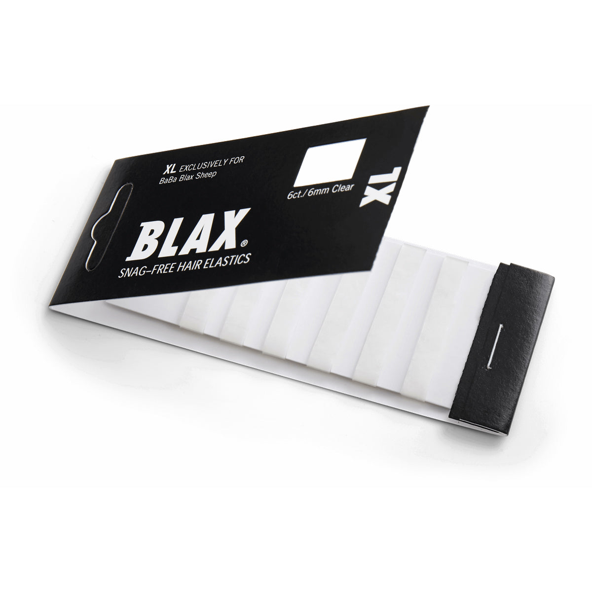 Blax Elastisches Band, 6 mm, XL, transparent, 6 Stück