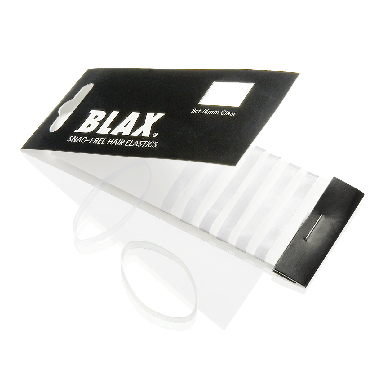 Blax Elastisches Band, 4 mm, transparent, 8 Stück