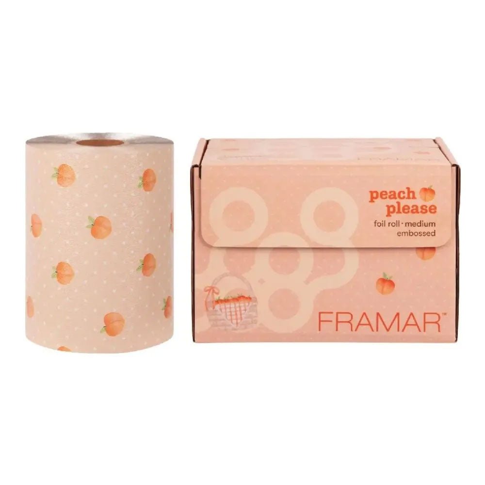 Framar Alufolie Peach Please Embossed 98m - KOOS • alles voor de kapper - Framar - Folies