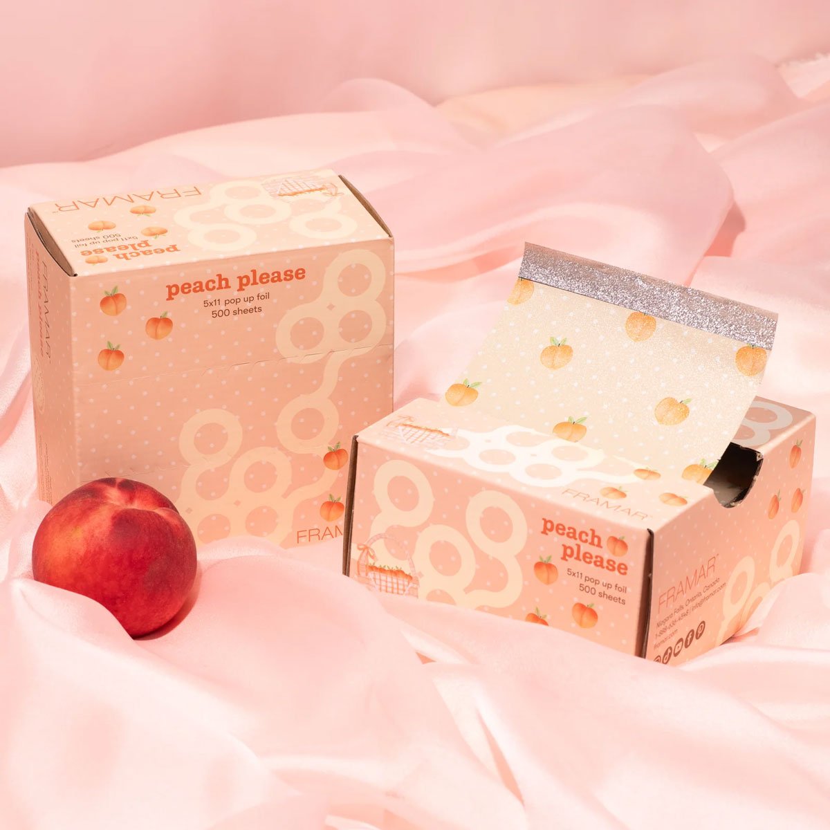 Framar Alufolie Peach Please Pop-Up 500st - KOOS • alles voor de kapper - Framar - Folies