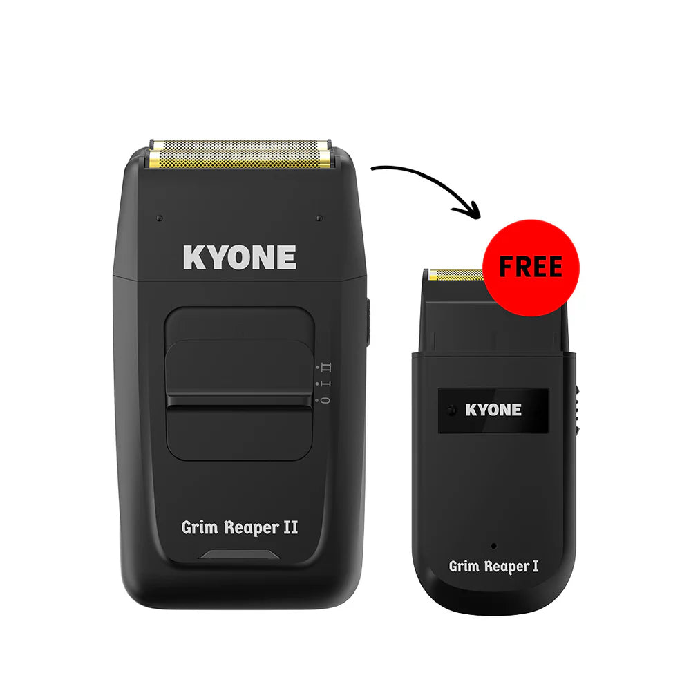 Rasoir à double grille Kyone Grim Reaper II + rasoir à grille simple Grim Reaper I offert