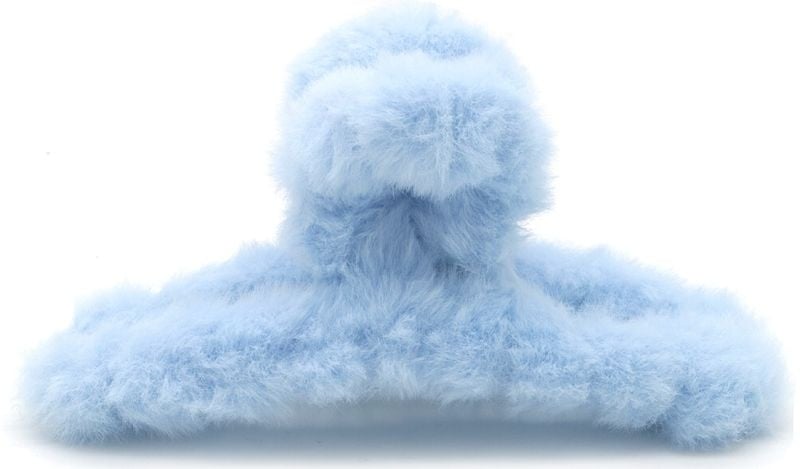 Haarklem fluffy blauw 12,5cm - Koosvanderbeek.nl - koosvanderbeek - Haarmode