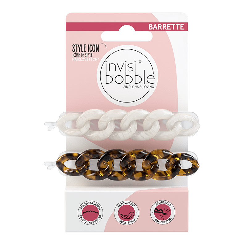 Barrettes Invisibobble Trop Glamour pour s'en soucier (2 pièces)