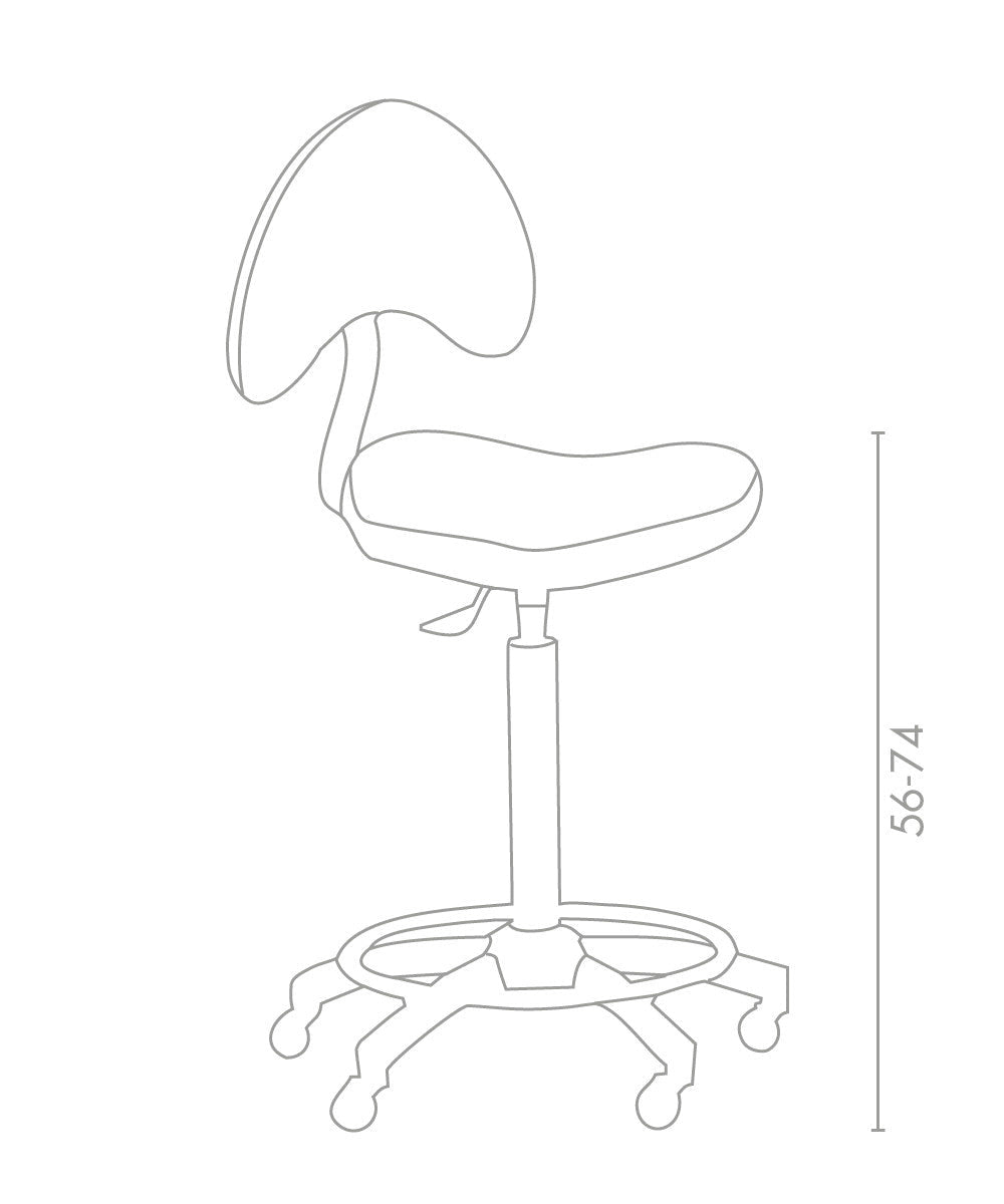 MB Arizona Stool With Backrest - KOOS • alles voor de kapper - Medical & Beauty - Beautysalon