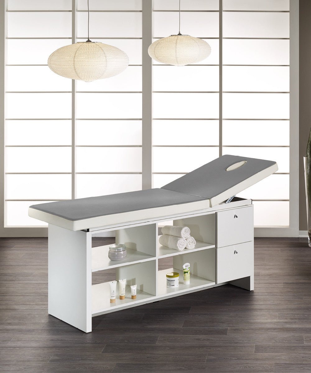 MB Eden Massage Bed White Ash Cabinet - KOOS • alles voor de kapper - Medical & Beauty - Beautysalon