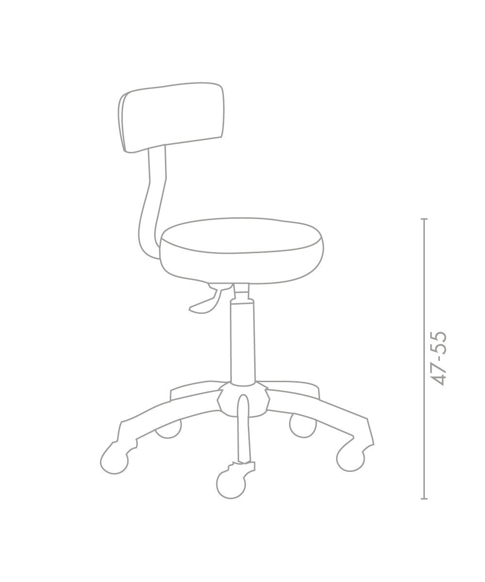 MB Montana Stool With Backrest - KOOS • alles voor de kapper - Medical & Beauty - Beautysalon