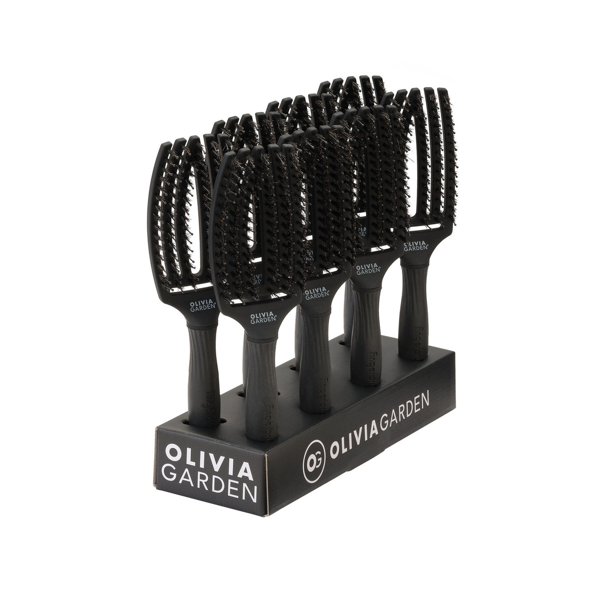 Olivia Garden Fingerbrush Combo Zwart - Koosvanderbeek.nl - Olivia Garden - Ontwarborstels