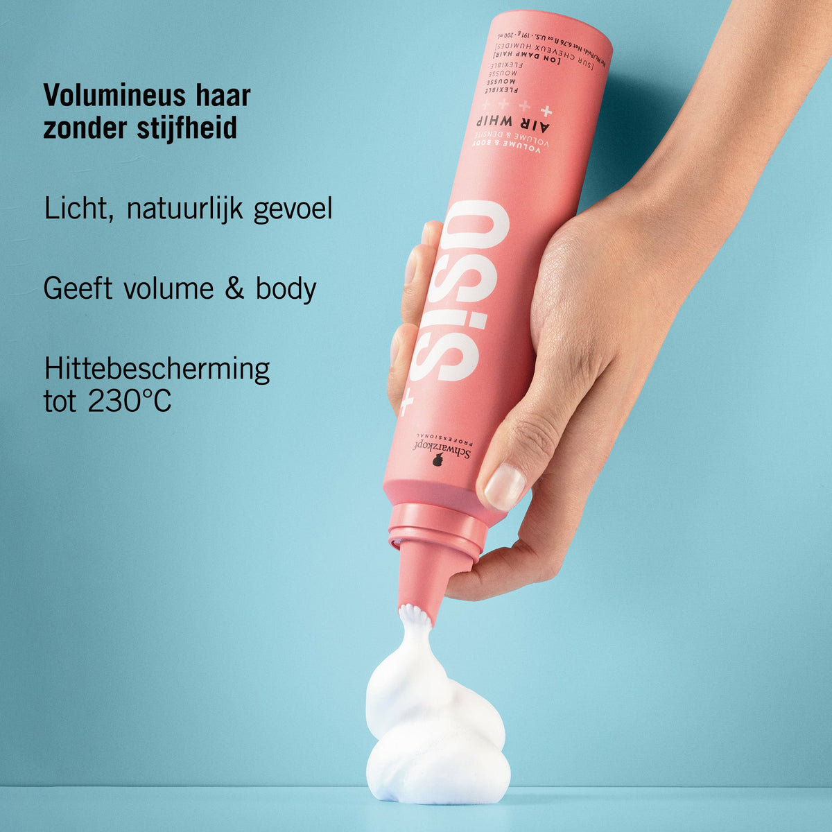 Schwarzkopf Osis+ Air Whip 200ml - KOOS • alles voor de kapper - Schwarzkopf - Mousse