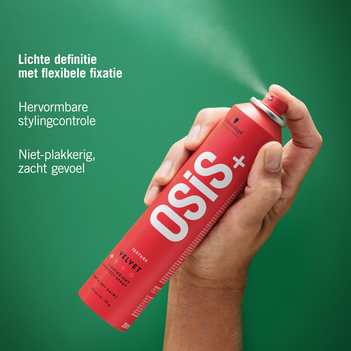 Schwarzkopf Osis+ Velvet 200ml - KOOS • alles voor de kapper - Schwarzkopf - Haarspray