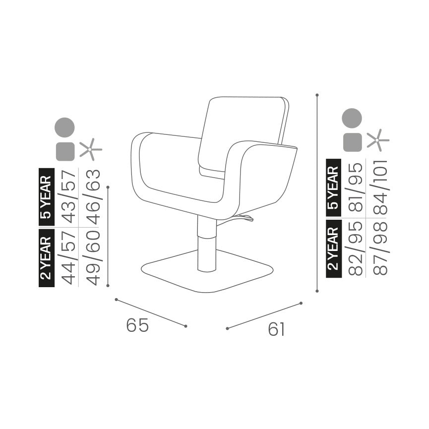 Fauteuil de coiffeur SA Venus