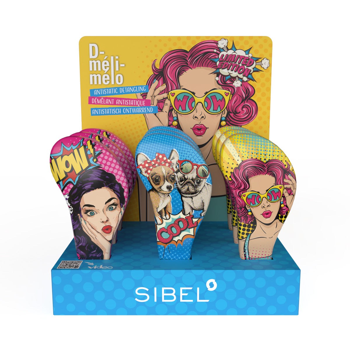 Sibel D-Meli-Melo Bürste Pop-Art