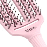 Olivia Garden Fingerbrush M Double Bristles Pastel Pink