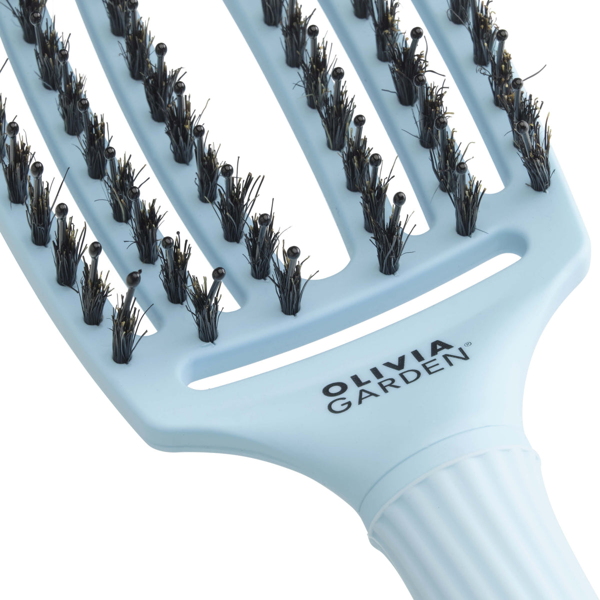 Olivia Garden Fingerbrush M Boar & Nylon Pastel Blue