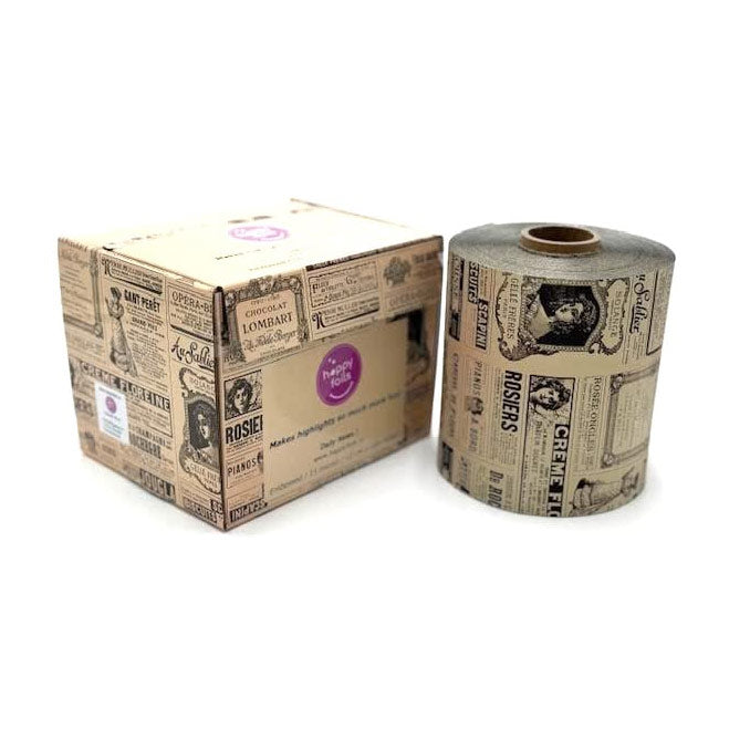 Feuille d'aluminium gaufrée Happy Foils Daily News 100 m