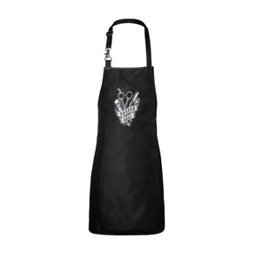 Bravehead Kappersschort Barber Shop Zwart - KOOS • alles voor de kapper - Bratt - Kappersschorten