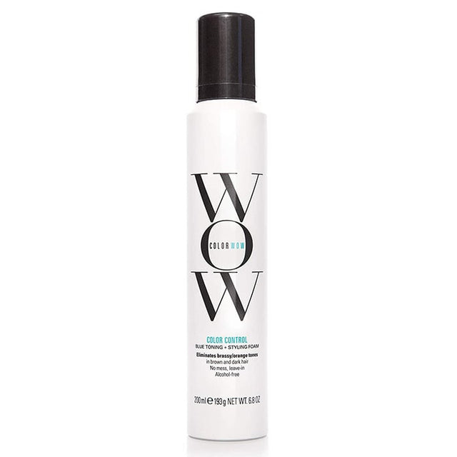 Color Wow Color Control Blue Toning and Styling Foam 200ml - Koosvanderbeek.nl - Color Wow - Mousse
