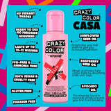 Crazy Color Semi-Permanent Hair Color Cream 100ml - KOOS • alles voor de kapper - Crazy Color - Semi-permanente kleuring