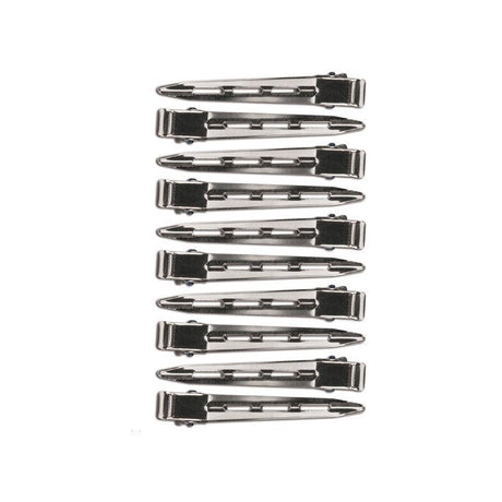 Eurostil Metalen Clips Large 6,5cm 10st - KOOS • alles voor de kapper - Eurostil - Watergolfklemmen