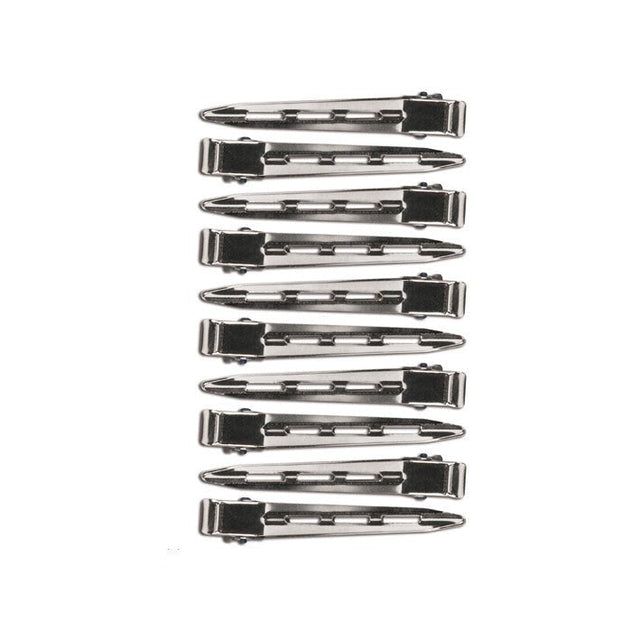 Eurostil Metalen Clips Large 6,5cm 10st - KOOS • alles voor de kapper - Eurostil - Watergolfklemmen