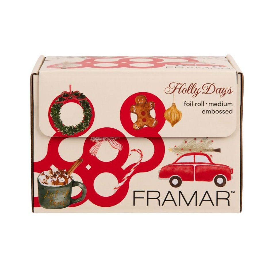 Framar Alufolie Holly Days Embossed 98m - KOOS • alles voor de kapper - Framar - Folies