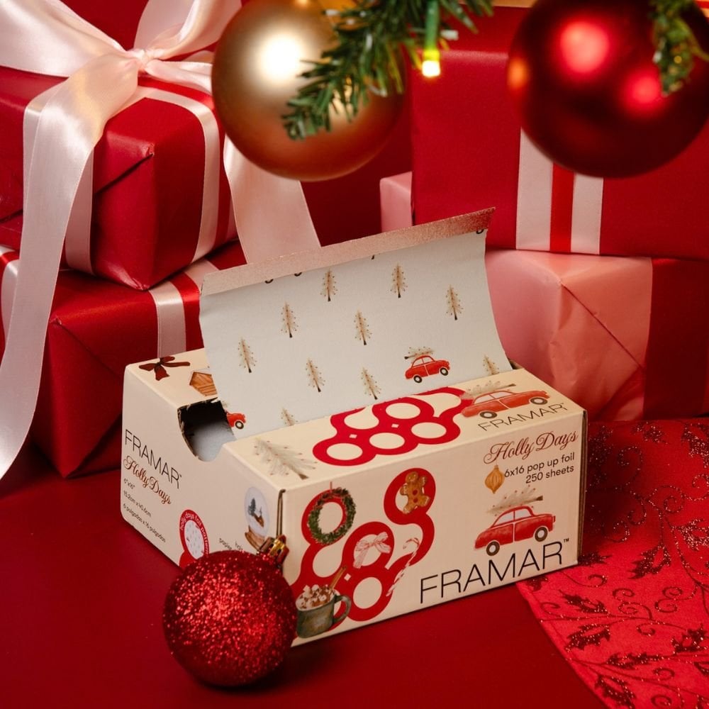 Framar Alufolie Holly Days Pop-Up 500st - KOOS • alles voor de kapper - Framar - Folies