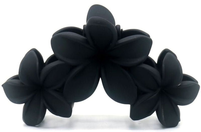 Haarklem flowers black 10cm - Koosvanderbeek.nl - koosvanderbeek - Haarmode