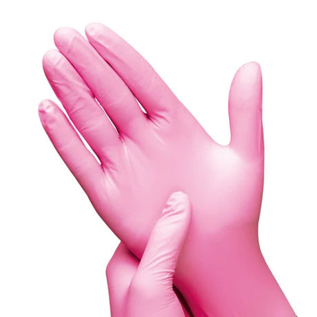 Pink Nitrile handschoenen latexvrij poedervrij 100 stuks