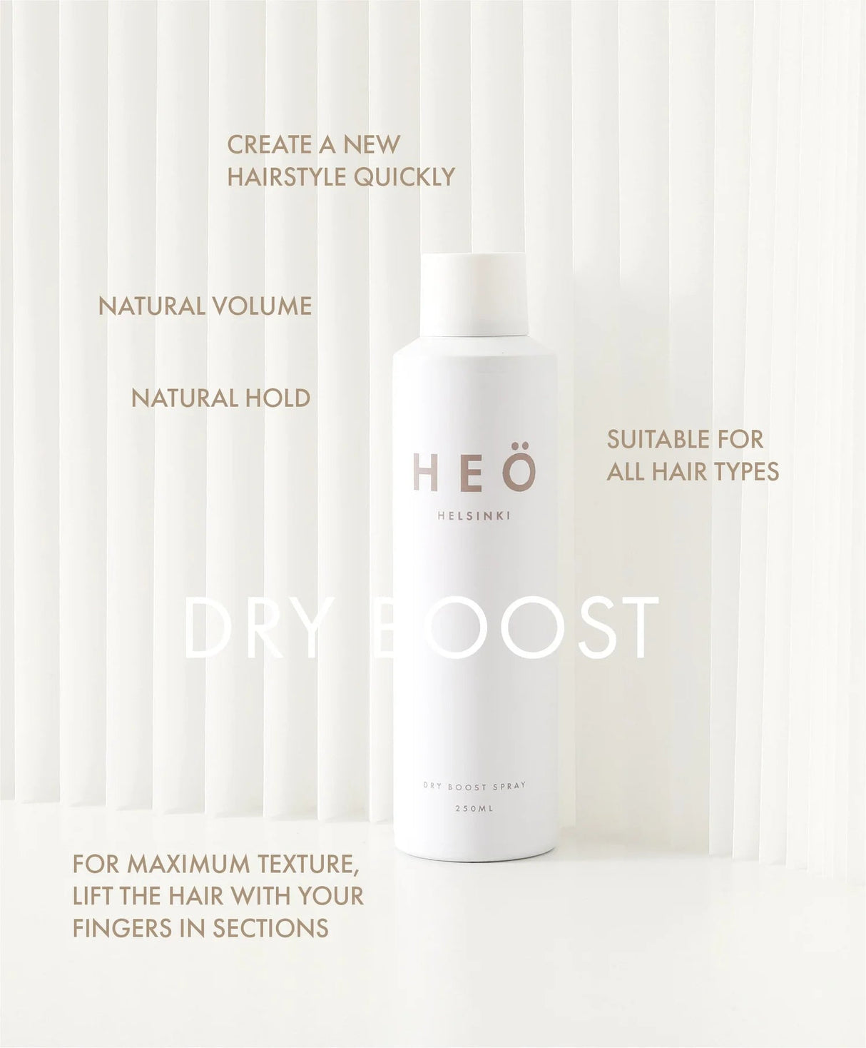 HEO Dry Boost Spray 250ml - KOOS • alles voor de kapper - HEO - Haarspray