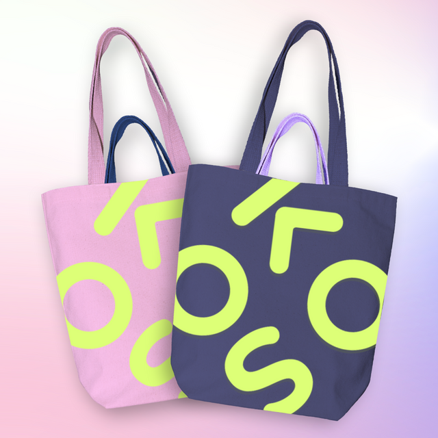 koosvanderbeek KOOS Jubileum Tas BLAUW en ROZE
