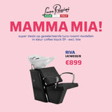 Luca Rossini Wasunit Riva Zwart - MAMMA MIA - KOOS • alles voor je haar