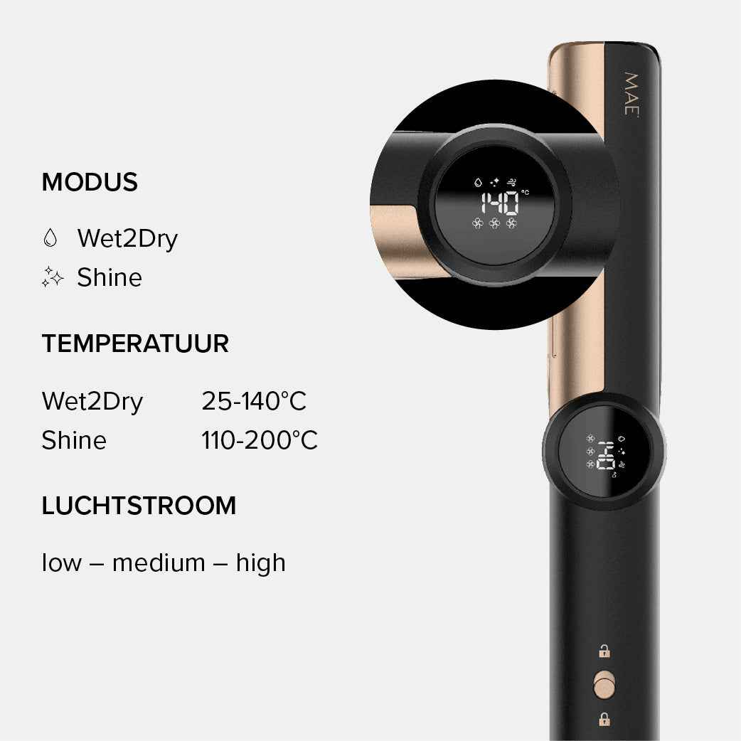 MAE Wet2Dry Hair Straightener