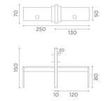 MB Allure White Ash Manicure Table - KOOS • alles voor de kapper - Medical & Beauty - Beautysalon