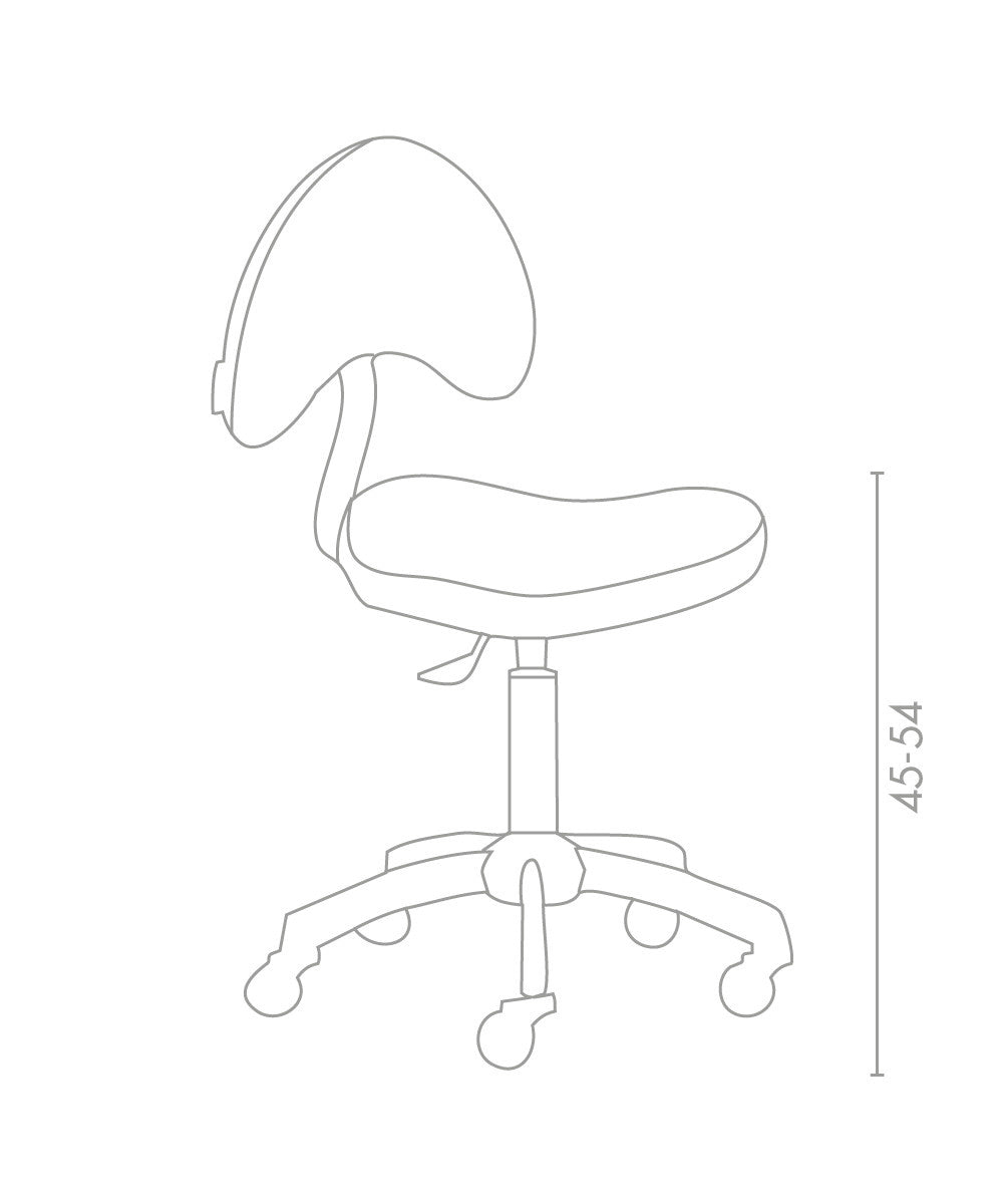 MB Arizona Stool With Backrest - Koosvanderbeek.nl - Medical & Beauty - Beautysalon