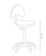 MB Arizona Stool With Backrest - Koosvanderbeek.nl - Medical & Beauty - Beautysalon