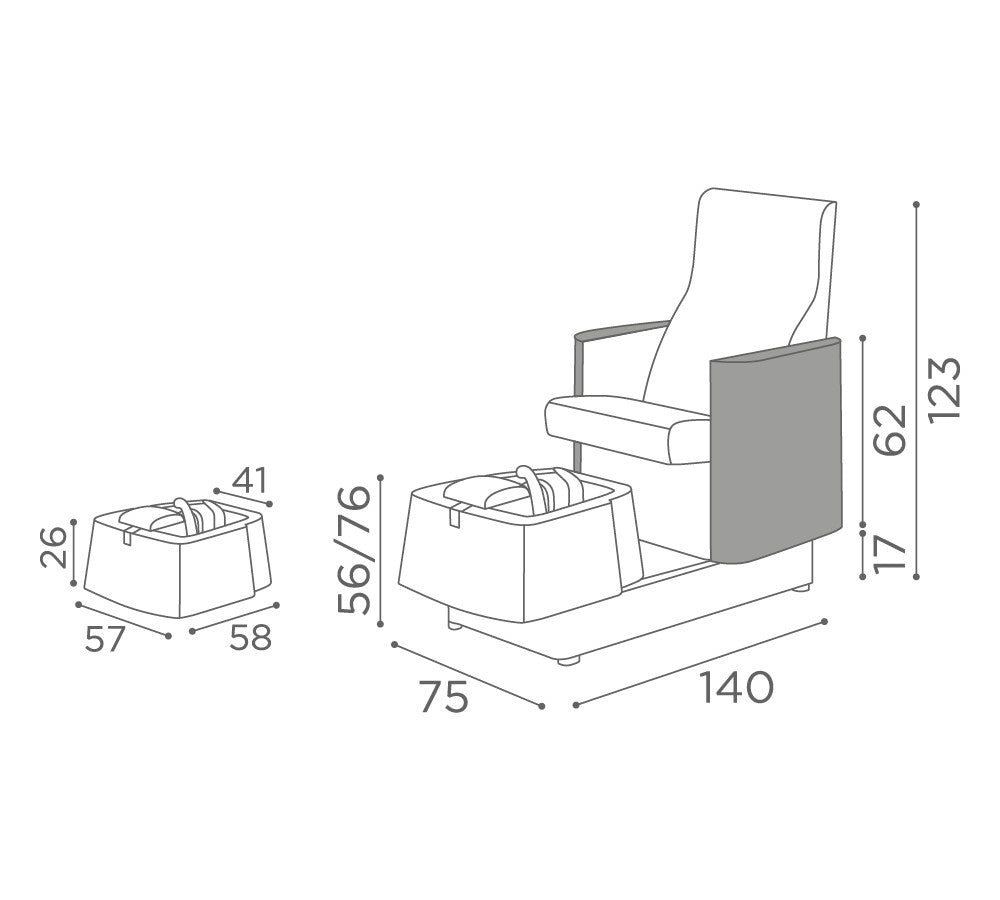 MB Atlantis Pedicure Chair - Koosvanderbeek.nl - Medical & Beauty - Beautysalon