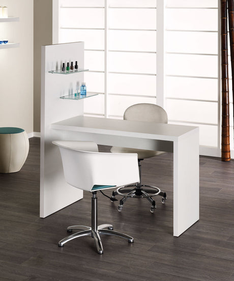 MB Glitter White Ash Manicure Table - Koosvanderbeek.nl - Medical & Beauty - Beautysalon