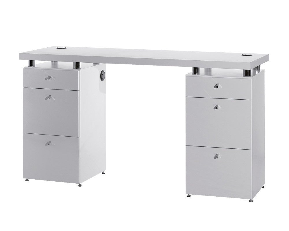 MB Logic White Ash Manicure Table - KOOS • alles voor de kapper - Medical & Beauty - Beautysalon