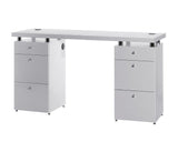 MB Logic White Ash Manicure Table - Koosvanderbeek.nl - Medical & Beauty - Beautysalon