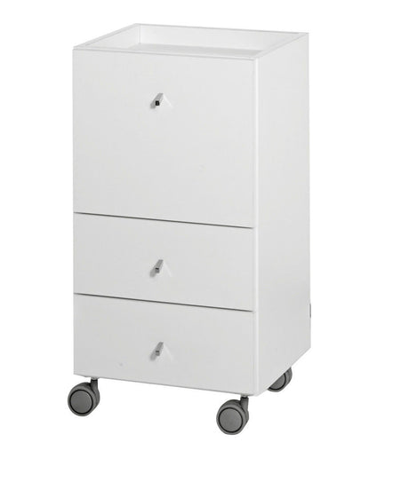 MB Track Trolley With One Large Drawer And Two Small Drawers - Koosvanderbeek.nl - Medical & Beauty - Beautysalon