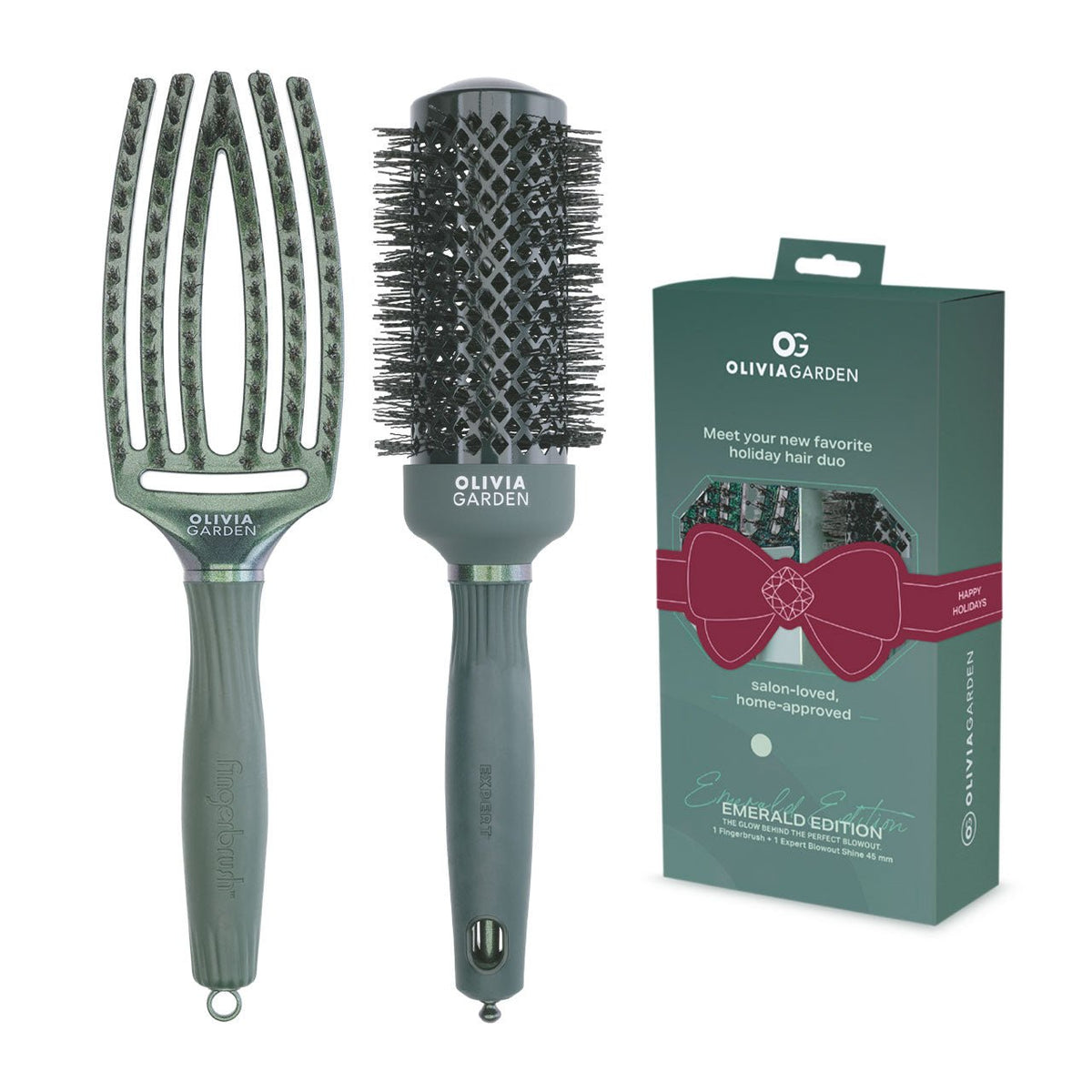 Olivia Garden Emerald Edition Set - KOOS • alles voor de kapper - Olivia Garden - Haarborstels