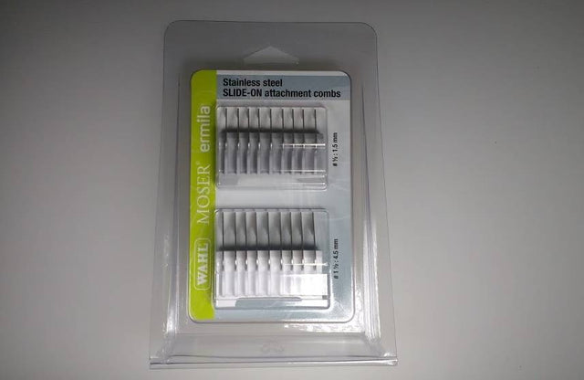 Opschuifkamset Metaal 1233 - 7180 1,5 En 4,5 mm - Koosvanderbeek.nl - Moser - Opzetkammen