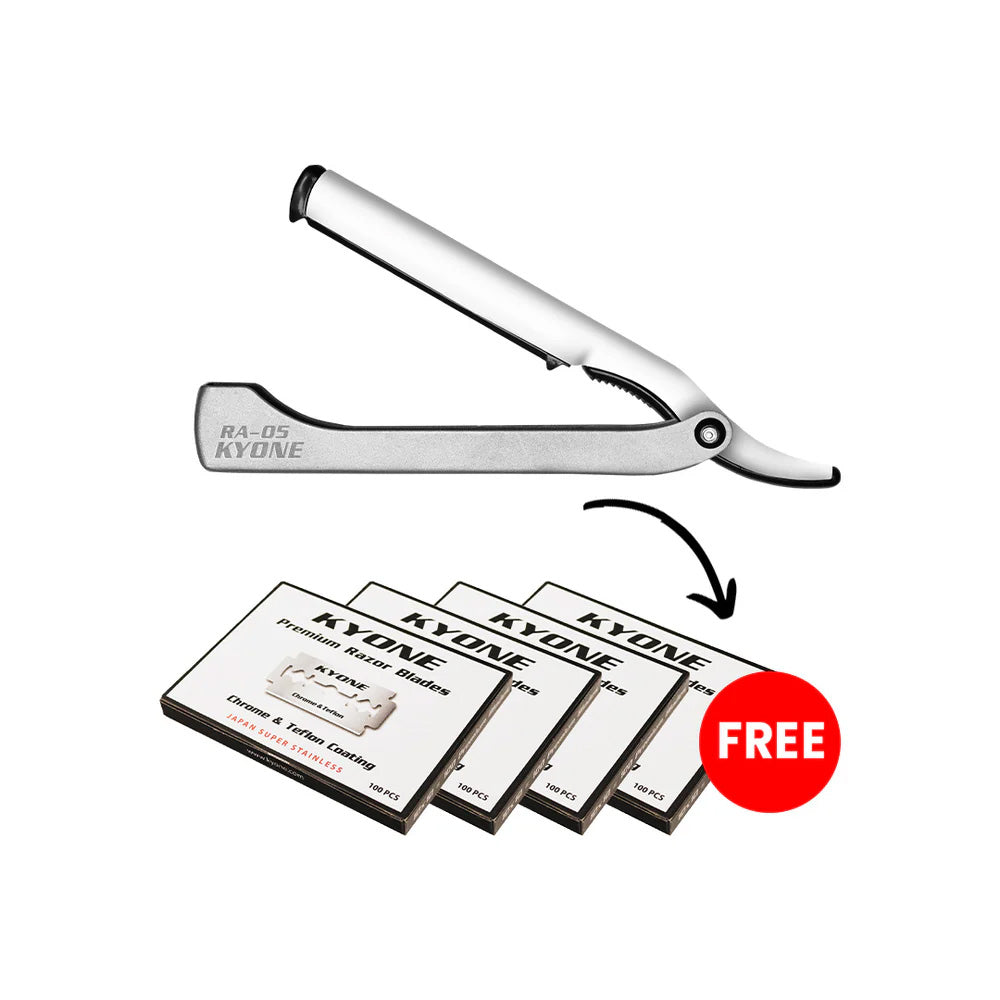 Kyone Set RA-05 Rasierer + gratis 400 DE-Klingen