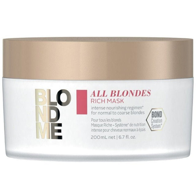 Schwarzkopf Blond Me All Blondes Rich Mask - KOOS • alles voor de kapper - Schwarzkopf - Haarmasker