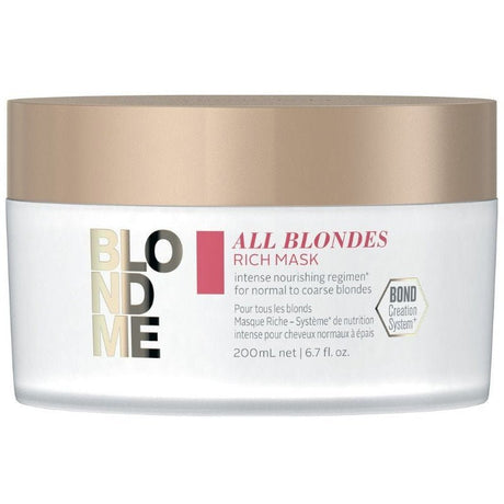Schwarzkopf Blond Me All Blondes Rich Mask - Koosvanderbeek.nl - Schwarzkopf - Haarmasker