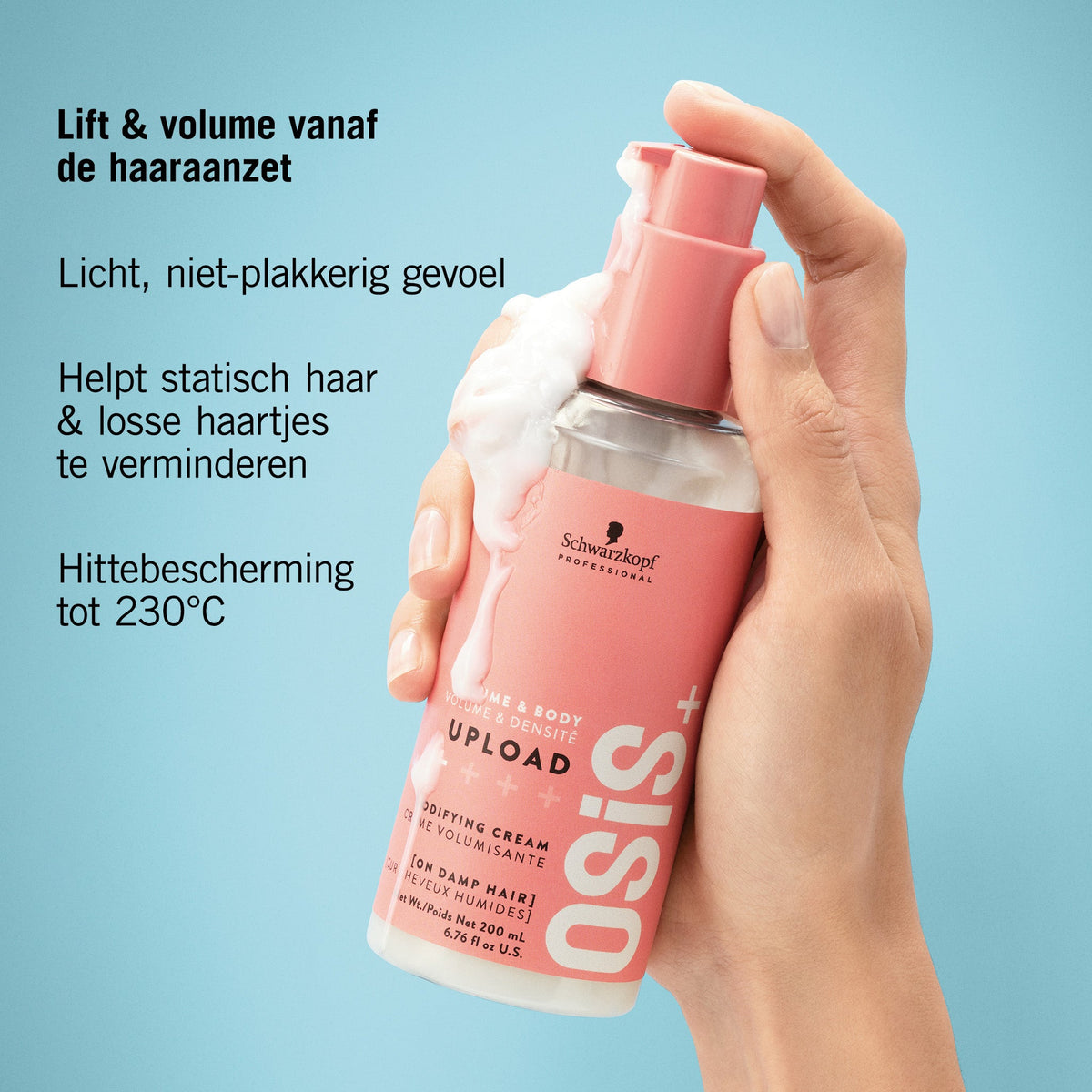 Schwarzkopf Osis+ Upload Volume Cream 200ml - KOOS • alles voor de kapper - Schwarzkopf - Overige styling