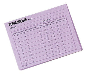 Sibel 50 Fiches Voor Kleuring En Permanenten Mauve 16X12 Cm