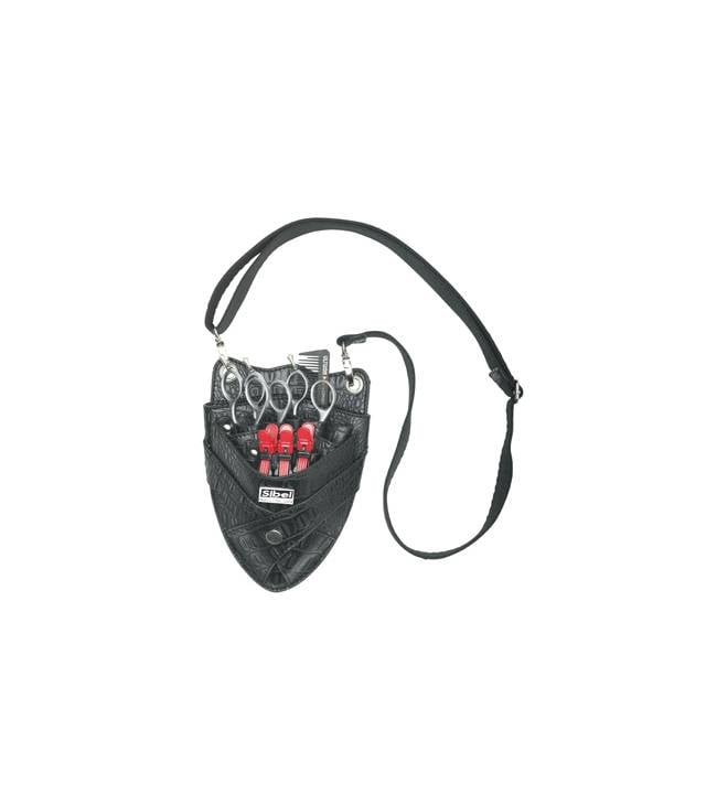 Sibel Boy 7 Zwarte Holster In Matte Kroko Vr 6 Scharen Sibel