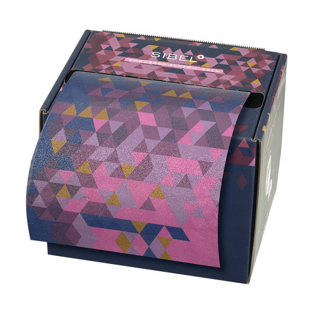 Sibel Embossed Alufolie Rol 12,7x97cm Roze/Paars - Koosvanderbeek.nl - Sibel - Folies