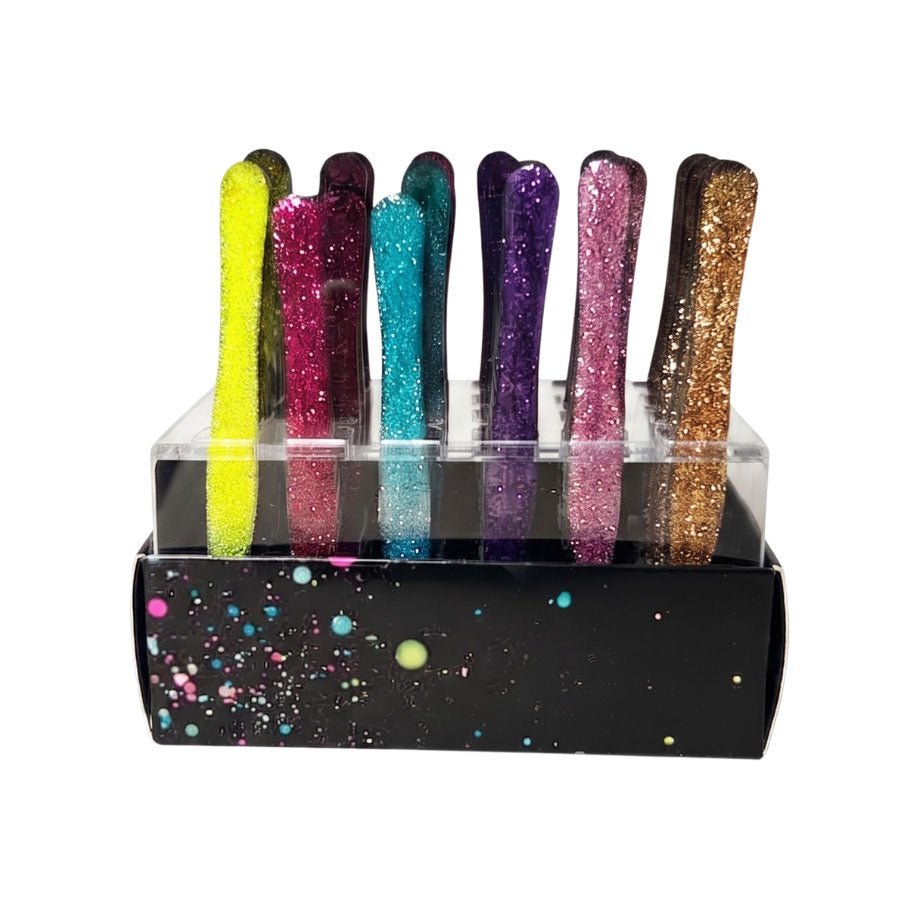 Sibel Xmas Pincet Glitter Display 24st - KOOS • alles voor de kapper - Sibel - Nagel accessoires
